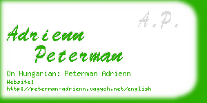 adrienn peterman business card